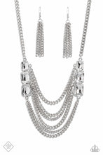Load image into Gallery viewer, Come Chain or Shine White Rhinestone Necklace Paparazzi Accessories