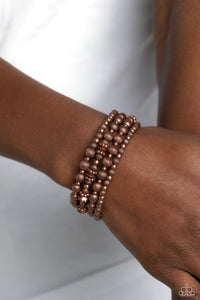 coil,copper,Striped Stack - Copper Coil Bracelet