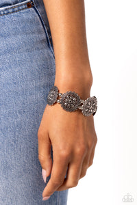 silver,stretchy,Leave of Lace - Silver Stretchy Bracelet