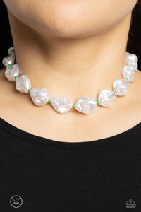 choker,green,pearls,SHORE Enough - Green Necklace