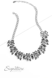 2023 Zi,rhinestones,short necklace,silver,The J.J. Zi Collection Necklace
