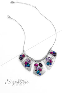 multi,rhinestones,short necklace,The Laura Zi Collection Necklace