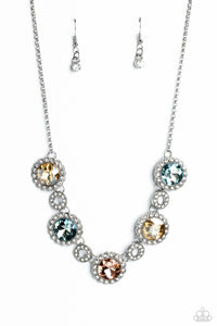 multi,rhinestones,short necklace,Gorgeous Gems - Multi Rhinestone Necklace