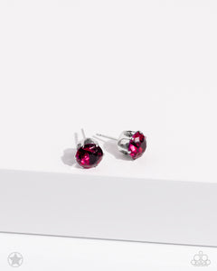 pink,post,rhinestones,Just In TIMELESS - Pink Rhinestone Post Earrings