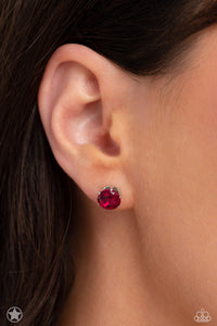 pink,post,rhinestones,Just In TIMELESS - Pink Rhinestone Post Earrings