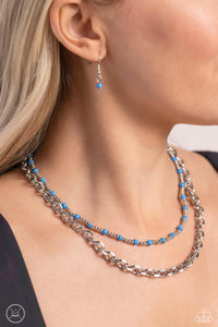 blue,choker,A Pop of Color - Blue Necklace