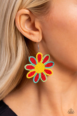 Decorated Daisies - Red Paparazzi Accessories