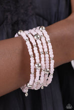 Load image into Gallery viewer, Refined Retrograde - Pink Seed Bead Coil Bracelet Paparazzi Accessories