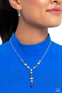 rhinestones,short necklace,silver,Dreamy Dowry - Silver Rhinestone Necklace