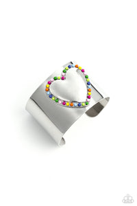 cuff,heart,hearts,multi,seed bead,Cuffing Season - Multi Heart Cuff Bracelet
