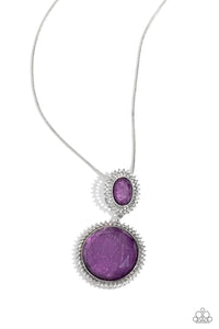 long necklace,purple,Castle Cadenza - Purple Necklace