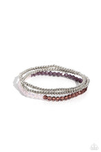 Load image into Gallery viewer, Backstage Beading - Purple Stretchy Bracelet Paparazzi Accessories