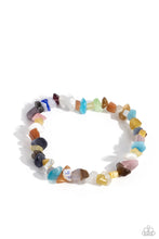 Load image into Gallery viewer, Chiseled Cameo - Multi Stone Stretchy Bracelet Paparazzi Accessories