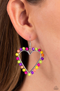 fishhook,heart,hearts,multi,Fun-Loving Fashion - Multi Heart Earrings