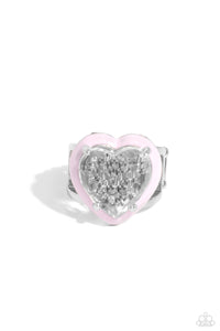 hearts,pink,Wide Back,Hallmark Heart - Pink Ring