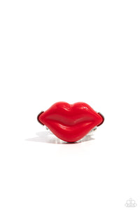 red,wide back,Lively Lips - Red Ring