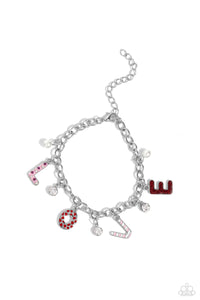 hearts,Lobster Claw Clasp,red,Lovestruck Leisure - Red Bracelet