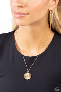 faith,gold,short necklace,Turn of PRAISE - Gold Necklace