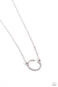 multi,rhinestones,short necklace,INITIALLY Yours - C - Multi Rhinestone Necklace