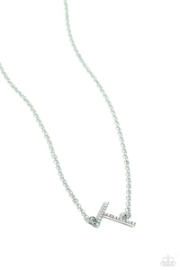 iridescent,multi,rhinestones,short necklace,INITIALLY Yours - T - Multi Iridescent Rhinestone Necklace
