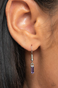 purple,rhinestones,short necklace,Easygoing Emeralds - Purple Rhinestone Necklace