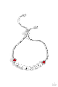 inspirational,sliding bead,white,I Cant Believe It! - White Bracelet