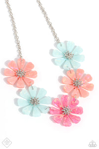 fashion fix,floral,multi,short necklace,Pastel Promenade - Multi Floral Necklace