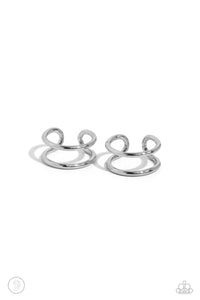 ear cuffs,silver,Metallic Moment - Silver Ear Cuff Earrings