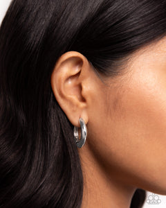 hoops,silver,Monochromatic Makeover - Silver Hoop Earrings