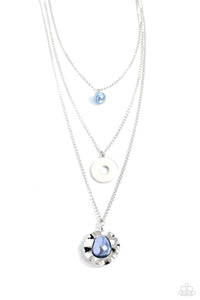 blue,Pearls,short necklace,Refined Reaction - Blue Pearl Necklace