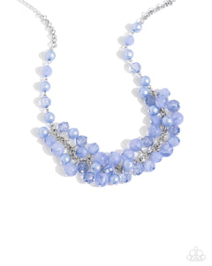blue,pearls,short necklace,Pearl Pandora - Blue Pearl Necklace
