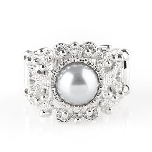 Pearls,Wide Back,On The Expensive Side Silver Pearl Ring