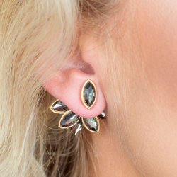 Fanciest Of Them All Gold Jacket Earrings Paparazzi Accessories