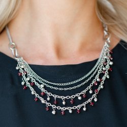 Financially Fabulous Red Necklace Paparazzi Accessories