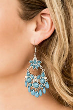 Load image into Gallery viewer, Garden Dream Blue Earring Paparazzi Accessories