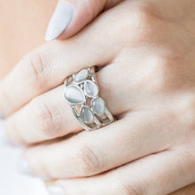 Load image into Gallery viewer, Dreamy Glow Silver Moonstone Ring Paparazzi Accessories