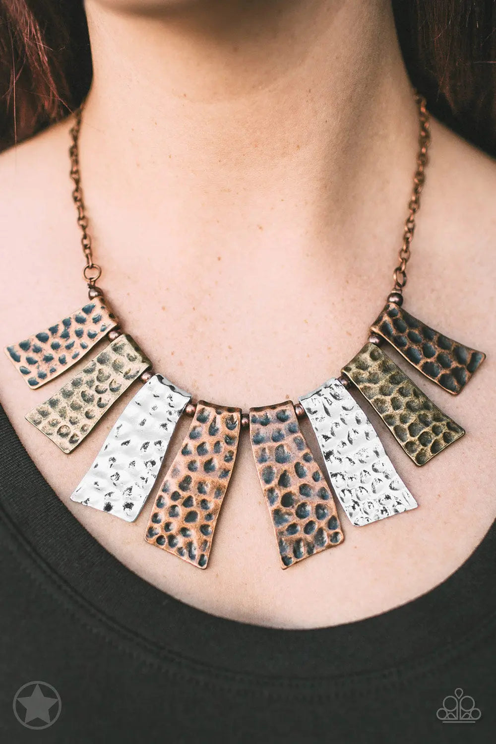 A Fan of the Tribe - COPPER Necklace Paparazzi Accessories