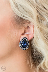 blue,All HAUTE and Bothered Multi Clip-on Earring