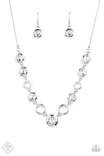 Load image into Gallery viewer, Elegantly Elite White Rhinestone Necklace Paparazzi Accessories