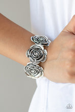Load image into Gallery viewer, Floral Flamboyancy White Bracelet Paparazzi Accessories