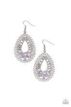 Load image into Gallery viewer, Instant Reflect Purple Rhinestone Earrings Paparazzi Accessories