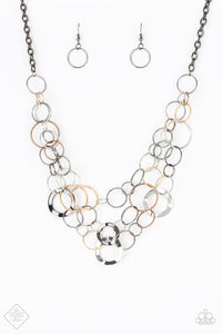 copper,gold,multi,short necklace,Main Street Mechanics Multi Necklace