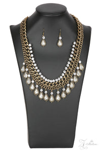 2018 Zi,brass,rhinestones,short necklace,Revolution Zi Collection Necklace