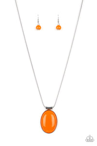 orange,short necklace,Rising Stardom Orange Necklace