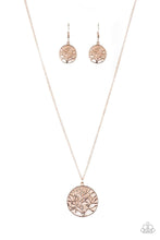 Load image into Gallery viewer, Save The Trees Rose Gold Necklace Paparazzi Accessories