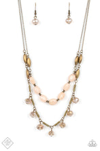Load image into Gallery viewer, Sheen Season Brass Necklace Paparazzi Accessories