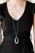 Load image into Gallery viewer, Spotlight Social White Necklace Paparazzi Accessories