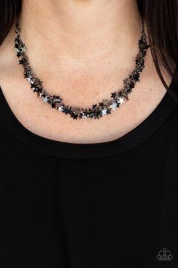 Starry Anthem Black Necklace Paparazzi Accessories