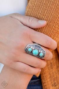 crackle stone,silver,turquoise,Wide Back,Stone Oracle Blue Ring