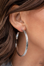 Load image into Gallery viewer, Tread All About It Silver Earring Paparazzi Accessories